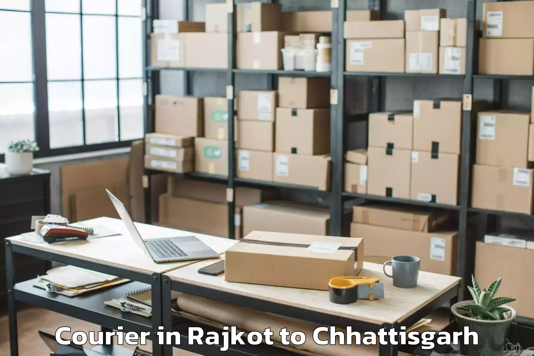 Easy Rajkot to Simga Courier Booking